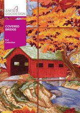 Covered Bridge Tile Scene Anita Goodesign Embroidery Design CD NEW 99AGHD