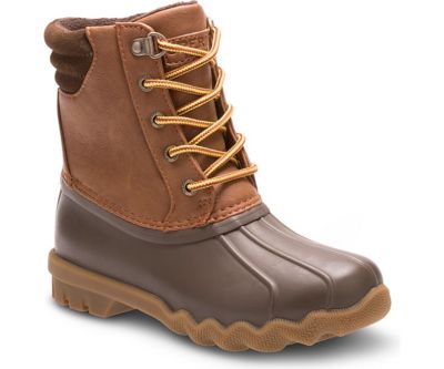NEW SPERRY Top-Sider Big Kid's Avenue Duck Boot in Brown/Tan Size: 3M
