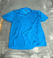 Callaway Men s XXL Polo Shirt Opti-Dri Swing Tech Cooling Royal Blue Geometric