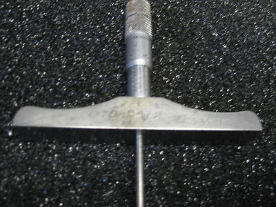 BROWN & SHARPE- DEPTH MICROMETER MODEL 809 RANGE 1'' - 2'''' X .001'' (ITEM 92)