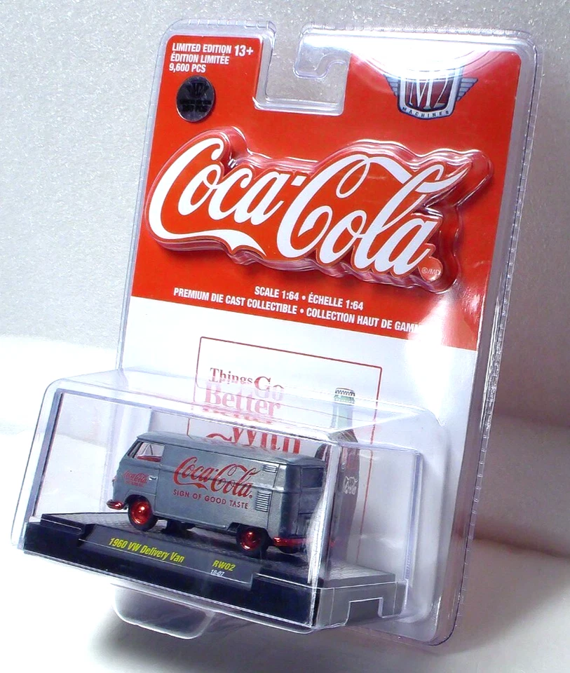 M2 Machines Coca Cola Raw Red Chase 1960 VW Delivery Van 1:64 Diecast 1/250 - Image 3 of 4