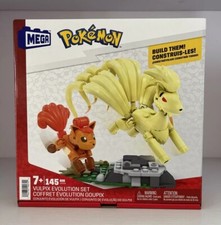 Pokemon Mega Build  Vulpix & Ninetales Evolution Set 145 Pieces, Brand New