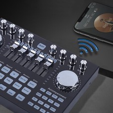 Voice Changer Sound Live Sound Card for Live Streaming Audio Mixer Broadcast