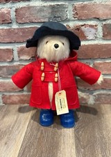 1981 Gabrielle Designs Paddington Bear  14"  Red Coat  Blue Boots  Navy Hat