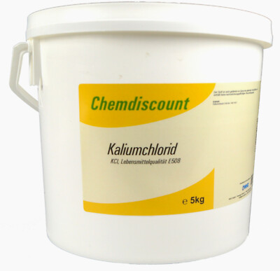 5kg Kaliumchlorid in Lebensmittelqualität E508, versandkostenfrei!