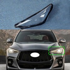 Left Headlight Lens Cover Housing Shell Mask + Glue For Infiniti QX50 2019-2024
