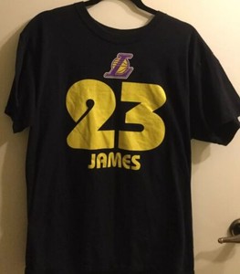 lebron james lakers black t shirt