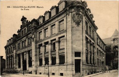 Old postcard Chalons-sur-MARNE - La Poste (743041)