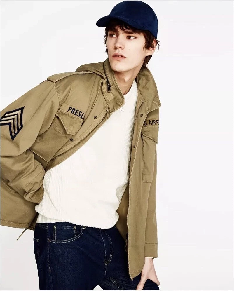 Zara man army jacket sale