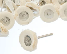 12pc 1" Muslin Polishing Buffing Wheel Buffer Grinder for Dremel Rotary Tool
