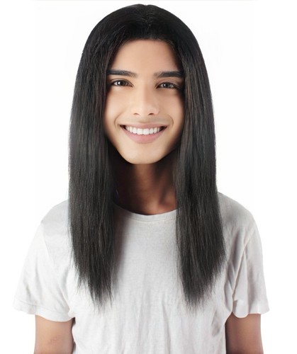HPO Adult Men's Straight Shoulder Length Rapper Wig,Multiple Color,HM-1040A - Picture 10 of 122