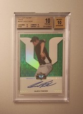 2017 LEAF VALIANT GREEN AUTOGRAPH ALEX FAEDO AUTO #/99 BGS 10 PRISTINE 