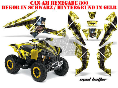 AMR RACING DEKOR KIT ATV CAN-AM RENEGADE, DS 250, DS 450, DS 650 MAD HATTER B