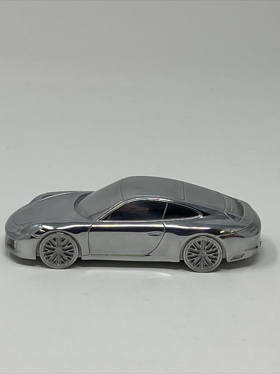 Porsche 911 Carrera Aluminum Billet Chrome Model Scale 1:43