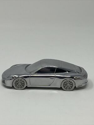 Porsche 911 Carrera Aluminum Billet Chrome Model Scale 1:43