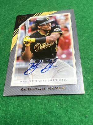 2022 Topps Gallery YSA-KH Kebryan Hayes AUTO Pittsburgh Pirates JH-7