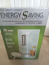 Torchiere Smart Choice 70 Watt Energy Saving Dimmable Floor Lamp White SUN70TWH