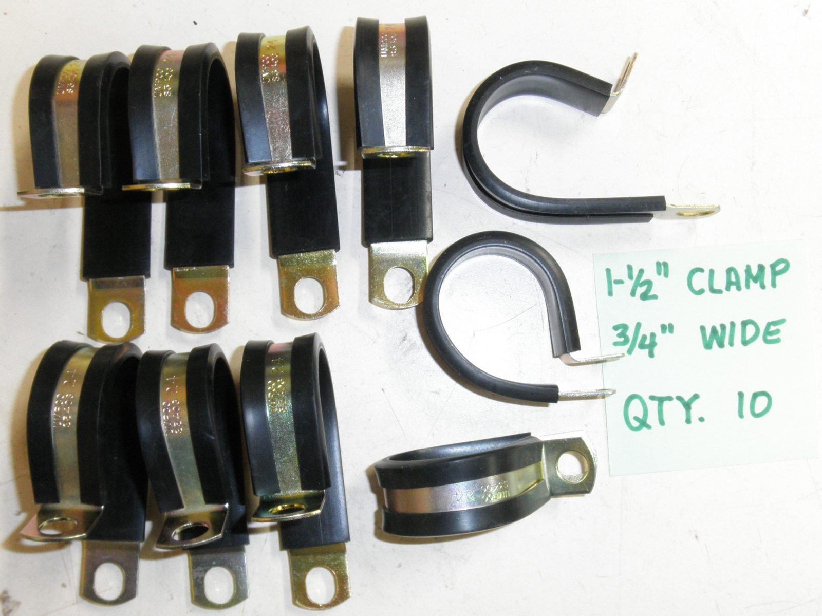 Qty. 10 Adel Cushion P-Clamp Fits 1-3/4" Tube, Wire Loom, Hose MS21333 - Foto 6