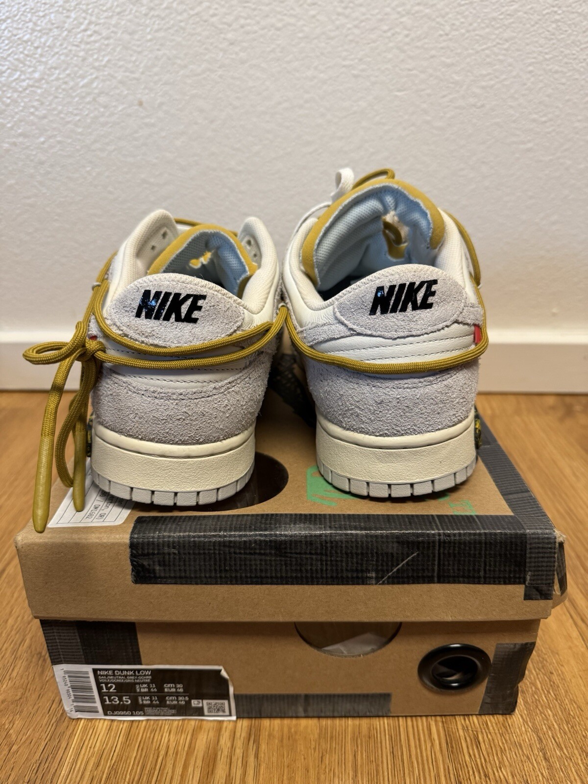 OFF WHITE X NIKE Taglia 12 Nike Off White x Dunk Low Lotto 37 di 50