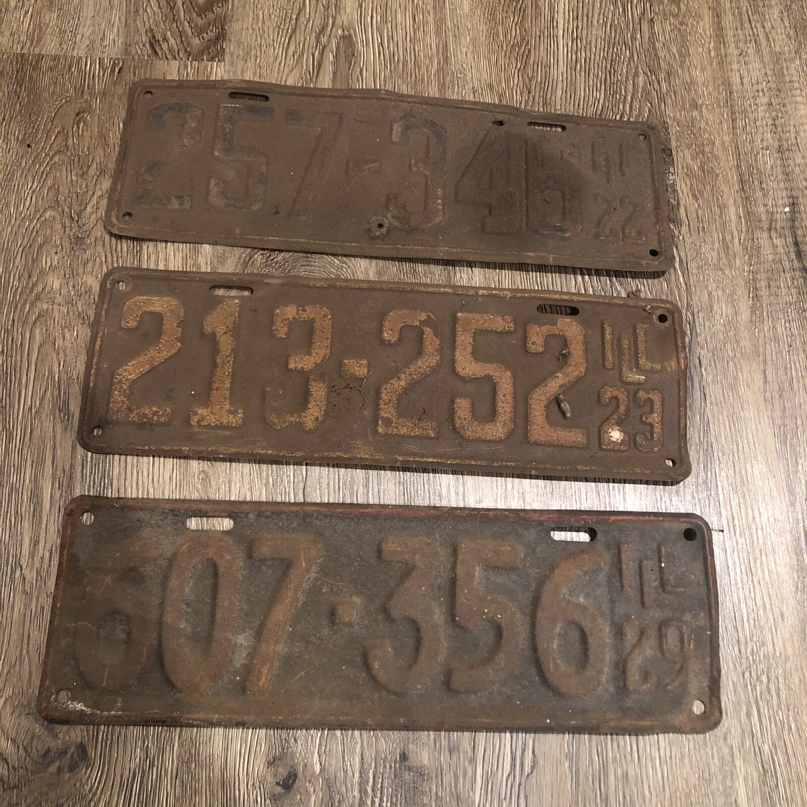 1922 + 1923 + 1929 Vintage Illinois License Plates Lot | eBay