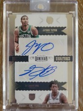 Jayson Tatum De'Aaron Fox 2017-18 Panini Dominion Dual Auto 25/25