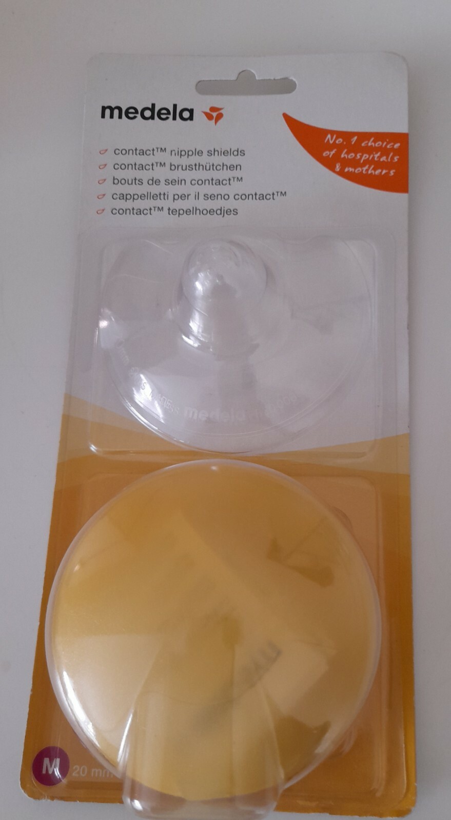 Medela Contact Nipple Shields With Case, Medium 20mm Nipple Shield BRAND NEW