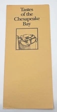 Tastes of the Chesapeake Bay Recipe Vintage Pamphlet Seafood Brochure Maryland
