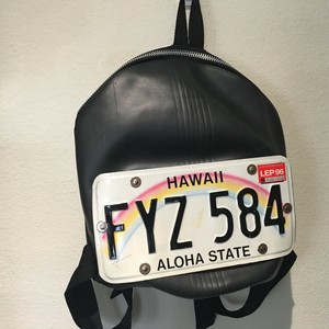 recycled rubber backpack
