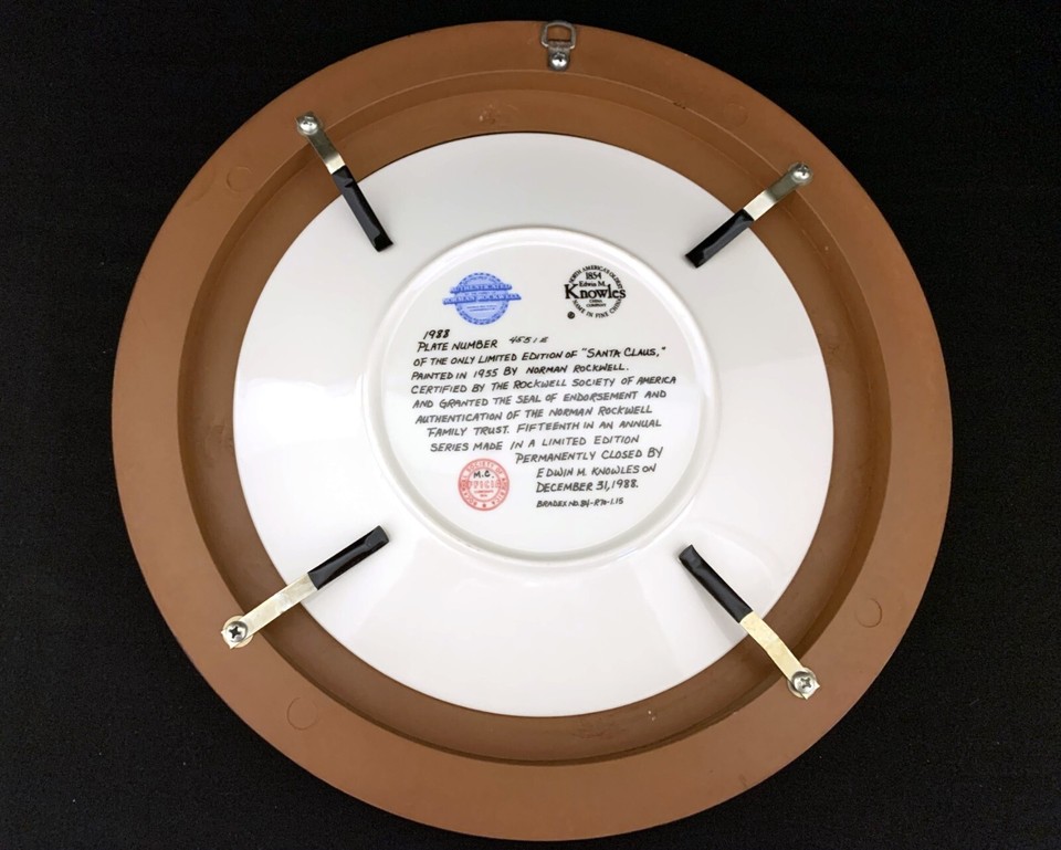 1988 Knowles Norman Rockwell Collector's Plate by Knowles China Co