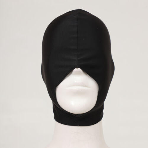 Adult Headgear Elastic Balaclava Hoods Cosplay Motorcycle Helmet Lined Black - Picture 29 of 47