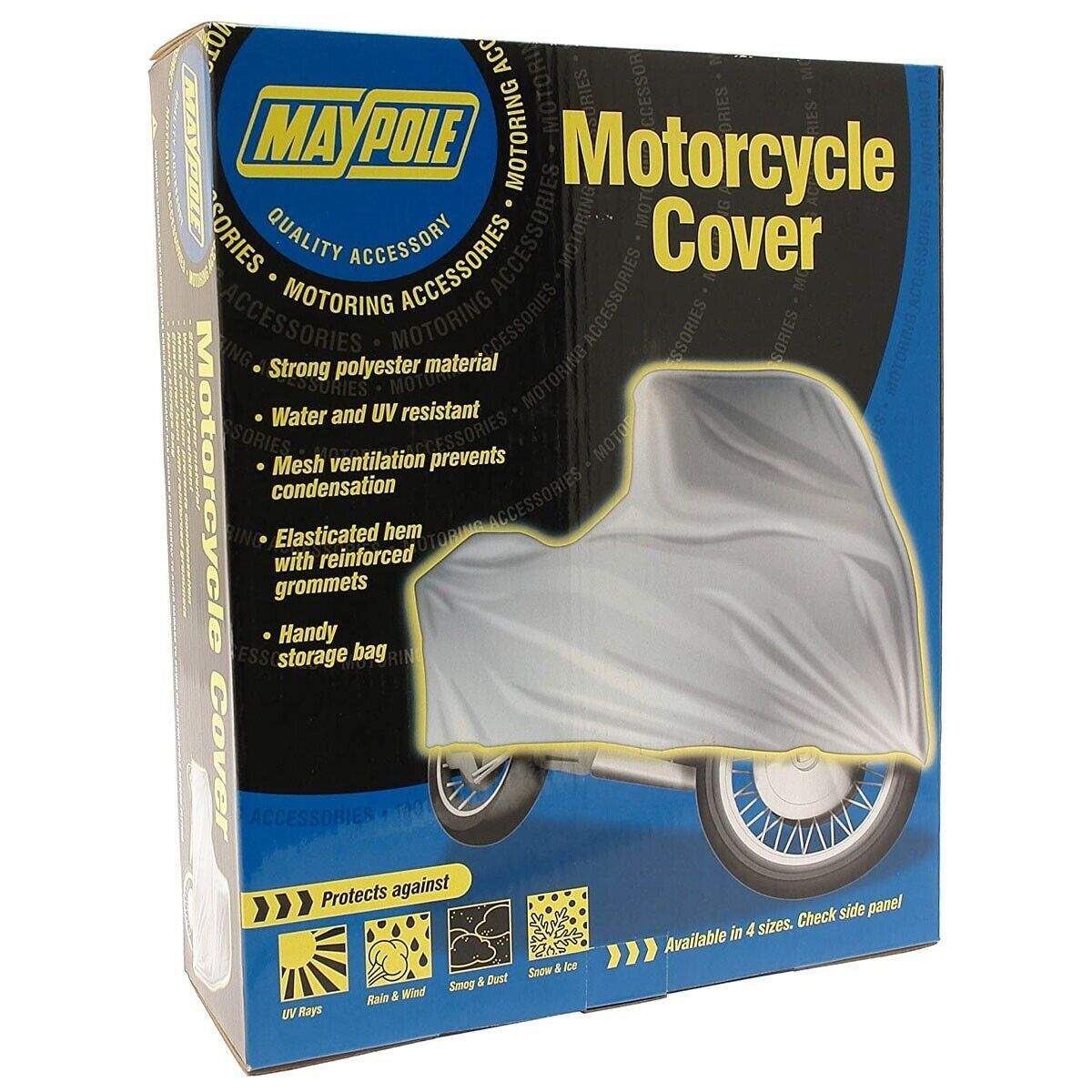 Motorcycle Motorbike Scooter Moped Cover Waterproof Rain Dust UV Protec - Medium