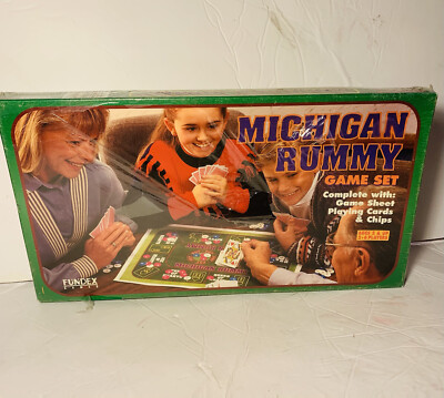 Vintage 1994 Michigan Rummy Game Set By Fundex Games #2635 NEW - Sealed