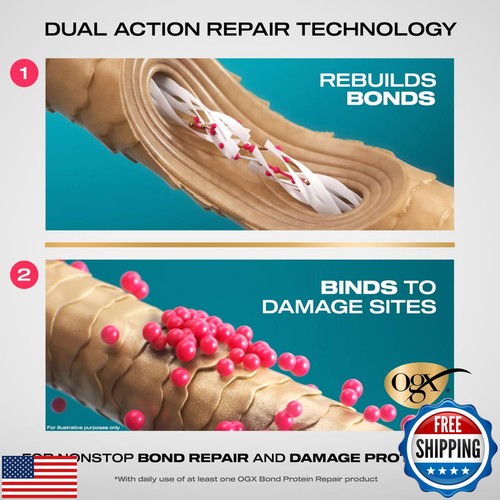 OGX Repair and Protect Bond Protein Repair Pre-Shampoo, Pre-Shampoo Hair Trea - Picture 5 of 5