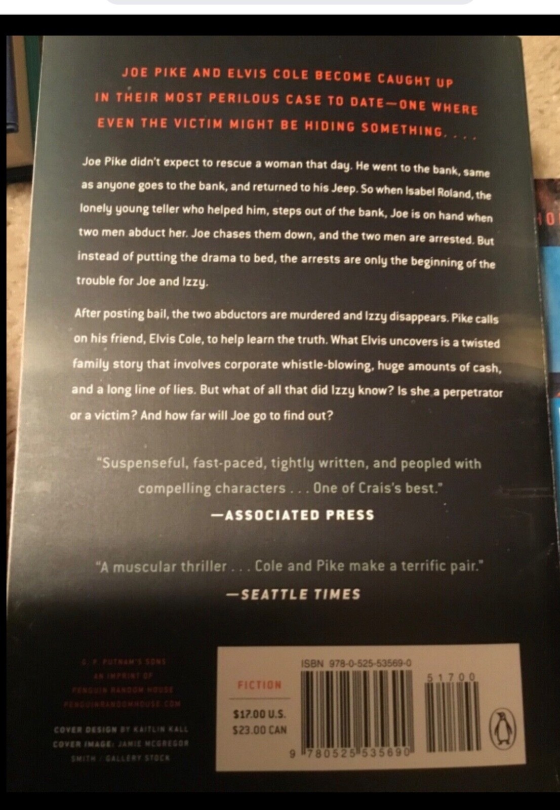 2 Hardback Books By Robert Crais The Wanted and A