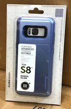 VRS Damda Glide Shield Galaxy S8 Design Wallet Case Blue