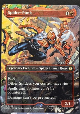 Spider-Punk #207 Marvel's Spider-Man Borderless Regular Rare