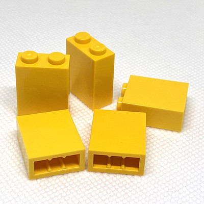 LEGO Parts - Yellow Brick 1 x 2 x 2 - No 3245c - QTY 5