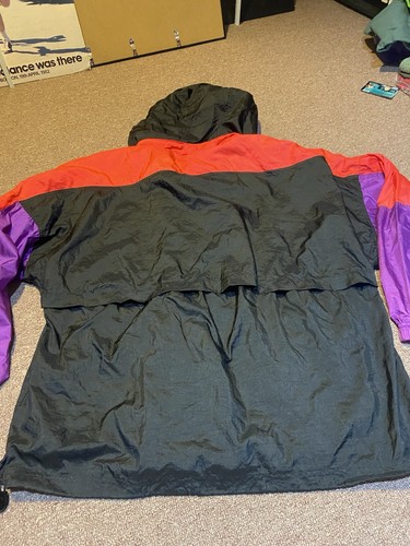 Vintage 1990s Umbro Black Purple And Pink Full Zip Windbreaker - Picture 13 of 14