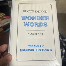 Kenton Knepper Wonder Words #1 -Art Linguistic Deception  - Magic Book/Cassette