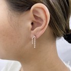 1ct Pear Drop Earrings Rose Gold 14K Labcreated Diamond F/VS — photo 5