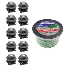 (10) Trimmer Spools & Line Fits 27-2 and 25-2 For Stihl 4002 710 4321