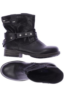 Tom Tailor Stiefelette Damen Ankle Boots Booties Gr. EU 36 Schwarz #sa3lht0