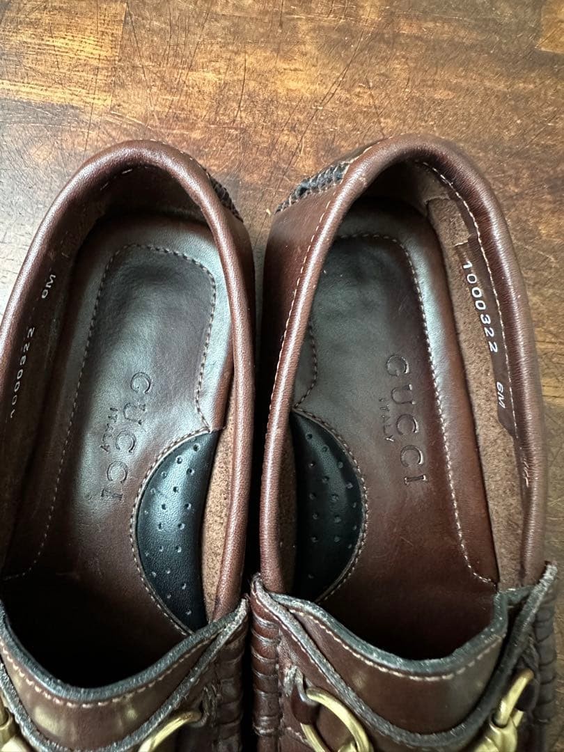 GUCCI Women's Loafers Horsebit Leather Brown EU36/US6 120234c thumbnail 16