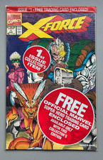 X-Force #1 (Marvel Comics August 1991) SEALED Poly Bag w/ X-Force Team Card