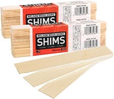 8" Wood Shims - 24 Pack of Kiln Dried Shims for Leveling and Support