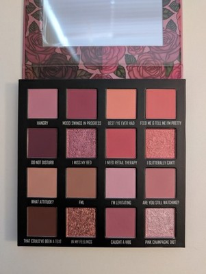 Give Me Glow Cosmetics Two Moods Eyeshadow Palette Shimmer Matte Glitter Pink