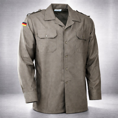 Original 1989 Neuware BW Bundeswehr Feldhemd oliv grün Bundeswehrhemd Feldbluse