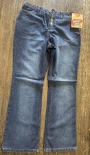 NWT Vintage Y2K Route 66 Women 9/10 Boot Cut Button Fly Jeans W 31.5 High Rise