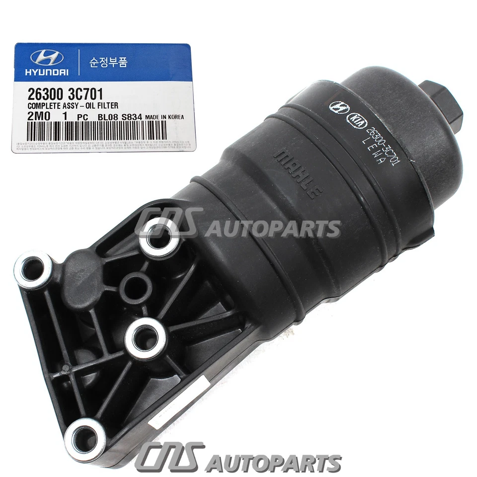 ENGINE OIL FILTER HOUSING for 2010-2016 HYUNDAI GENESIS 3.8L V6 OEM 263003C701 Foto 3 de 3