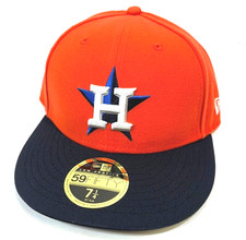 Houston Astros MLB NE 2017 On-Field Low Profile ALT  Fitted Hat-Orange/Navy